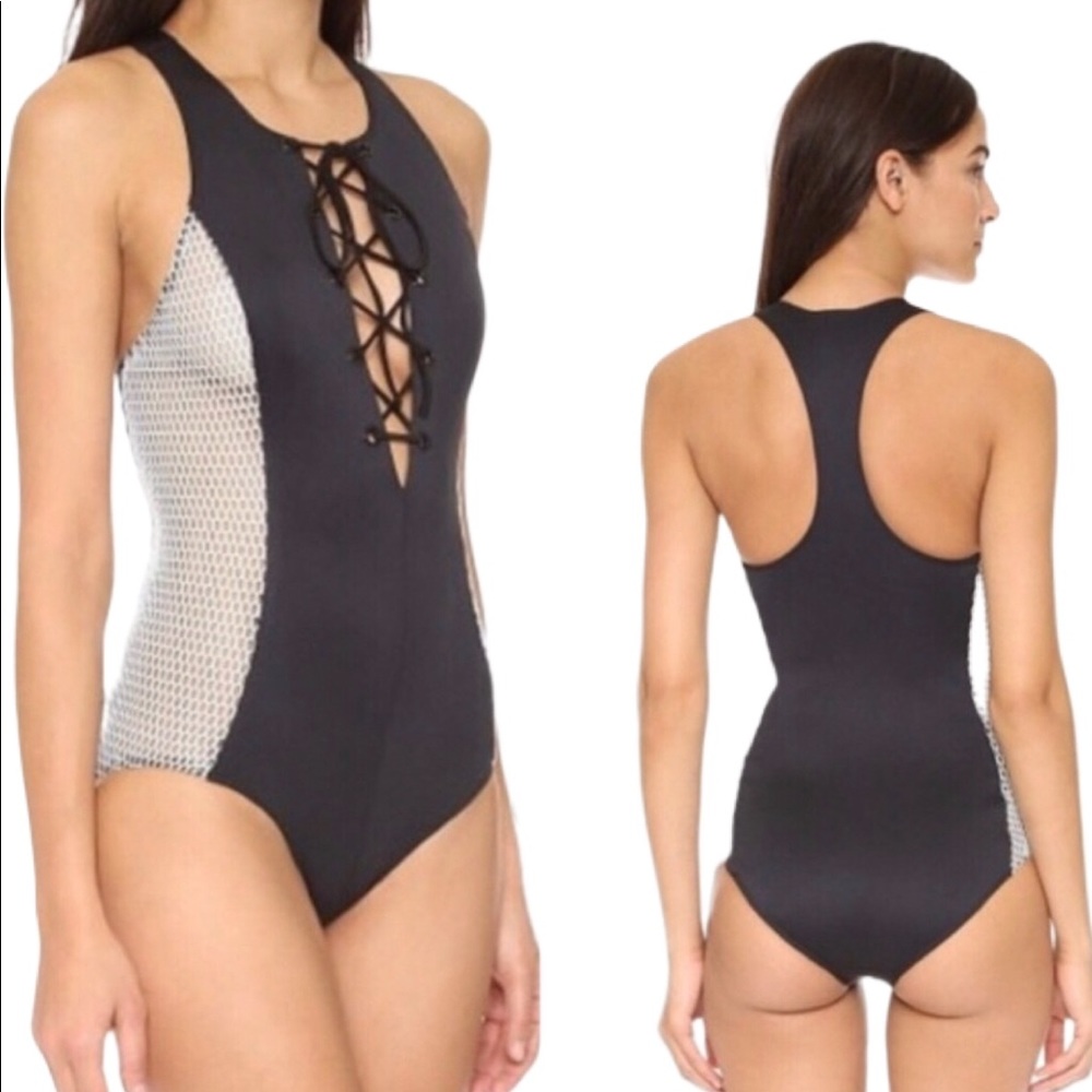 CLOVER CANYON LACEUP BLACK ONE PIECE WONDER!